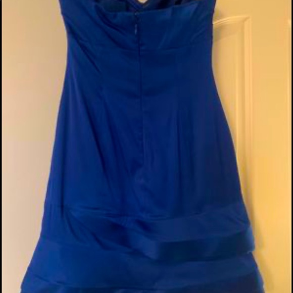 BCBG Dresses & Skirts - BCBG Blue strapless cocktail dress